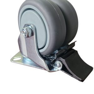 Колесо апаратне поворотне із майданчиком з гальмом 3104-S-050-W