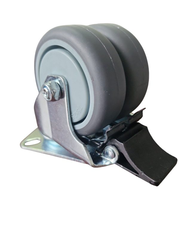 Колесо апаратне поворотне із майданчиком з гальмом 3104-S-050-W